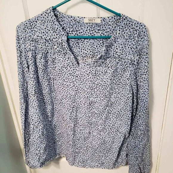 3 Long Sleeve Womens Tops Patterned Floral - Picture 4 of 7